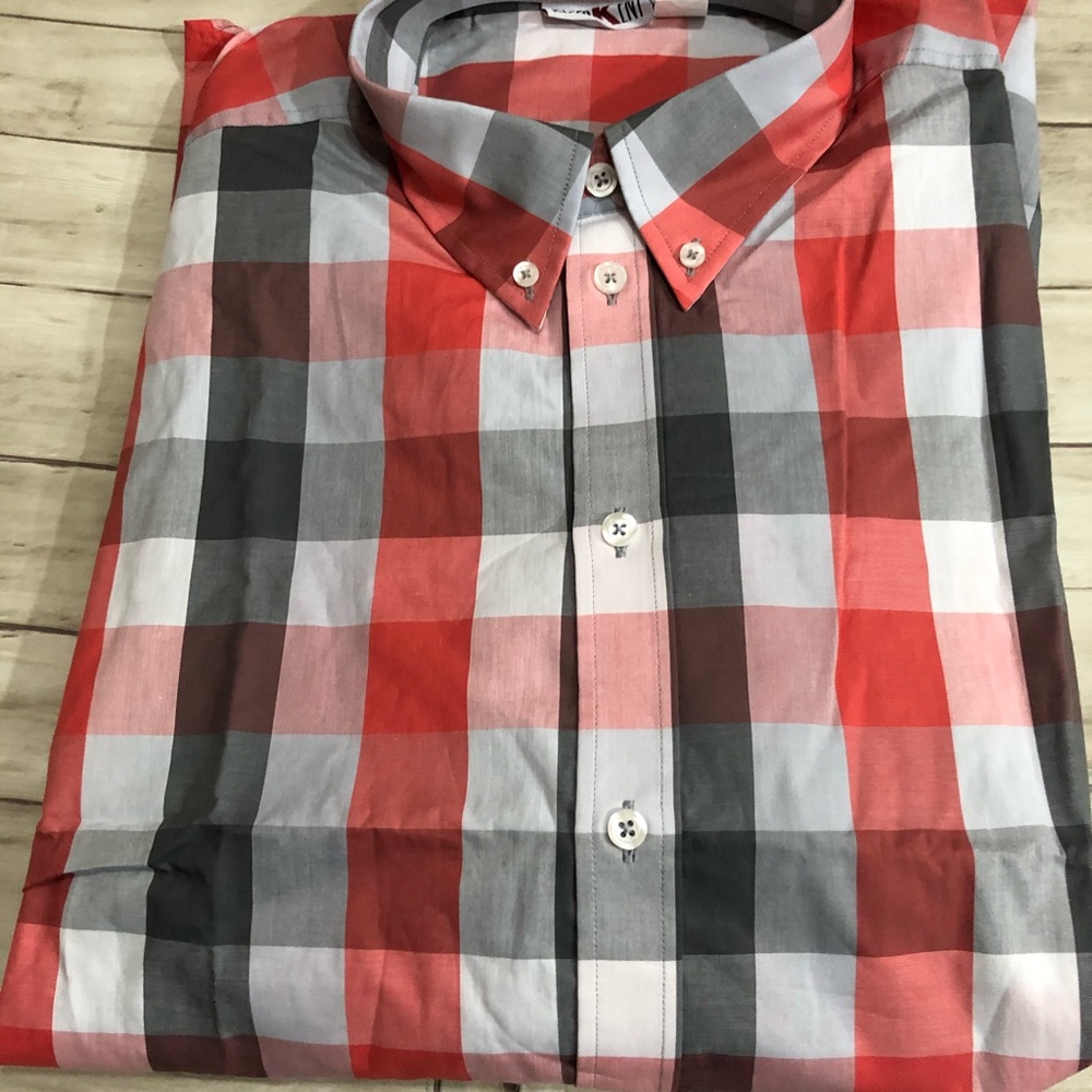 Men NEW! Roger Kent Sport Plaid Shirt XL n70 - Picture 6 of 6